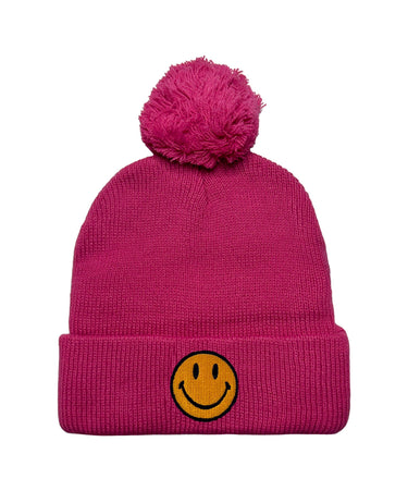 SMILEY POM POM RIB BEANIE Beanie Aviator Nation