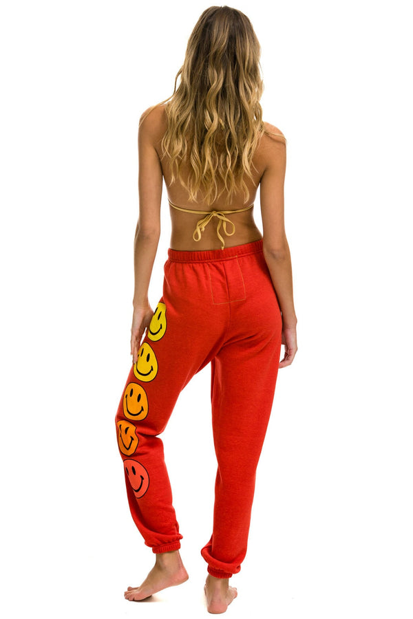 SMILEY SUNSET SWEATPANTS - RED - Aviator Nation