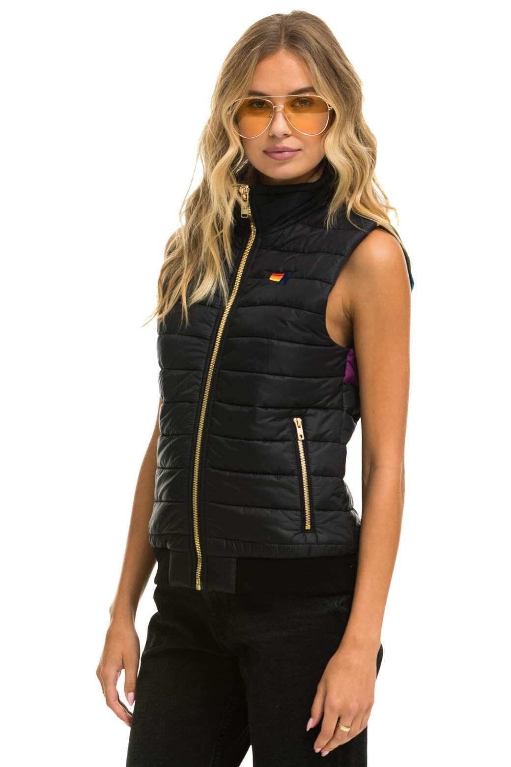 SUNBURST VEST - BLACK Women's Vest Aviator Nation