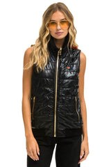 SUNBURST VEST - GLOSSY BLACK Women's Vest Aviator Nation