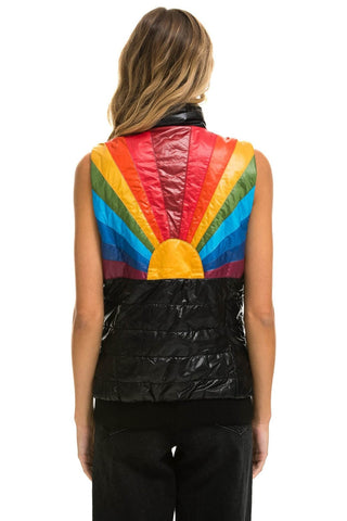 SUNBURST VEST - GLOSSY BLACK Women's Vest Aviator Nation