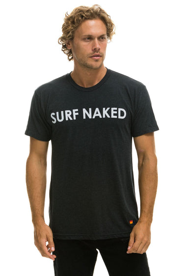 SURF NAKED TEE - CHARCOAL Tees Aviator Nation