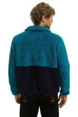 TEDDY UNISEX HALF ZIP COLOR BLOCK JACKET - CAPRI Unisex Outerwear Aviator Nation
