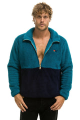 TEDDY UNISEX HALF ZIP COLOR BLOCK JACKET - CAPRI Unisex Outerwear Aviator Nation