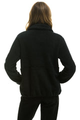 TEDDY UNISEX HALF ZIP JACKET - BLACK Unisex Outerwear Aviator Nation