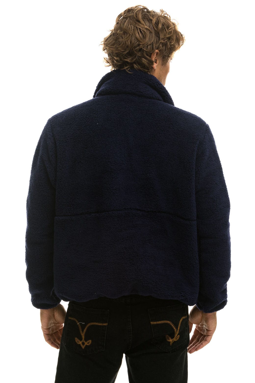 TEDDY UNISEX HALF ZIP JACKET - NAVY Jacket Aviator Nation