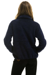 TEDDY UNISEX HALF ZIP JACKET - NAVY Unisex Outerwear Aviator Nation
