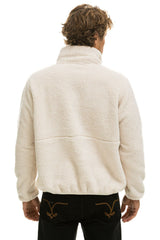 TEDDY UNISEX HALF ZIP JACKET - VINTAGE WHITE Jacket Aviator Nation
