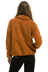 TEDDY UNISEX HALF ZIP JACKET - WHISKEY Unisex Outerwear Aviator Nation