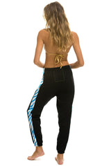 TIGER STRIPE WOMEN'S SWEATPANTS - BLACK // BLUE TIGER Women's Sweatpants Aviator Nation