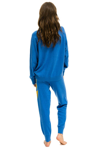 UNISEX BOLT CASHMERE LIGHT SWEATER - VINTAGE BLUE Sweatshirt Aviator Nation