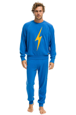 UNISEX BOLT CASHMERE LIGHT SWEATER - VINTAGE BLUE Sweatshirt Aviator Nation