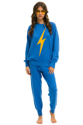 UNISEX BOLT CASHMERE LIGHT SWEATER - VINTAGE BLUE Sweatshirt Aviator Nation