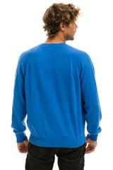 UNISEX BOLT CASHMERE LIGHT SWEATER - VINTAGE BLUE Sweatshirt Aviator Nation