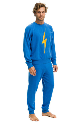 UNISEX BOLT CASHMERE LIGHT SWEATER - VINTAGE BLUE Sweatshirt Aviator Nation