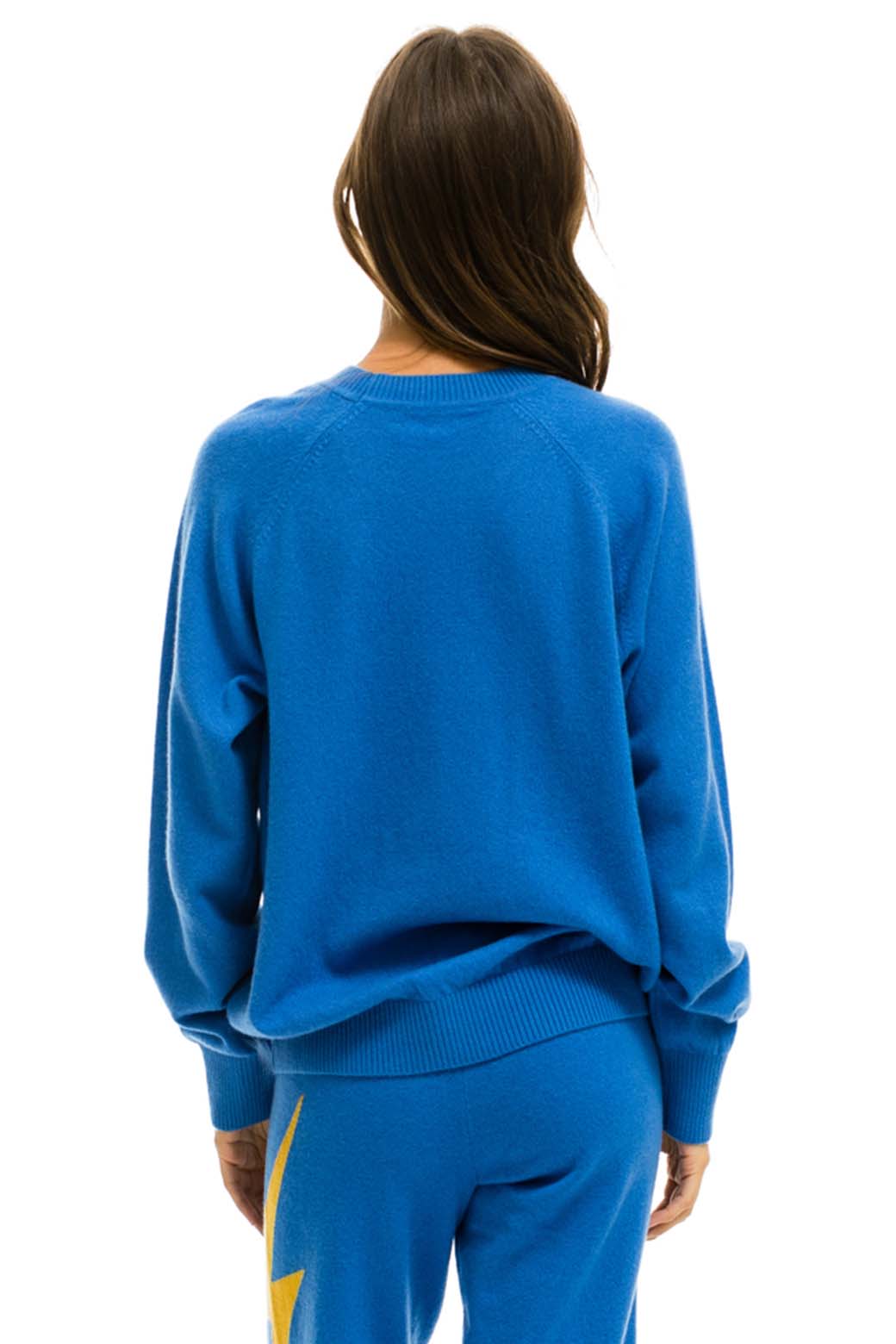 UNISEX BOLT CASHMERE LIGHT SWEATER - VINTAGE BLUE Sweatshirt Aviator Nation