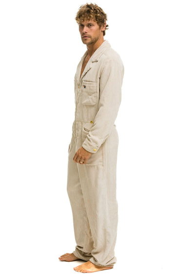 UNISEX CORDUROY FLIGHT SUIT - VINTAGE WHITE Flight Suit Aviator Nation