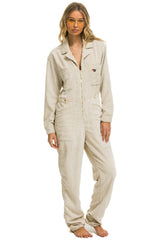 UNISEX CORDUROY FLIGHT SUIT - VINTAGE WHITE Flight Suit Aviator Nation