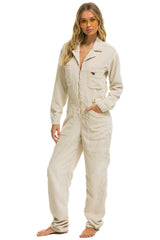 UNISEX CORDUROY FLIGHT SUIT - VINTAGE WHITE Flight Suit Aviator Nation