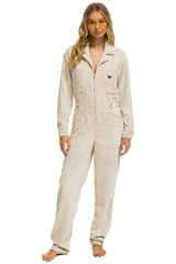 UNISEX CORDUROY FLIGHT SUIT - VINTAGE WHITE Flight Suit Aviator Nation