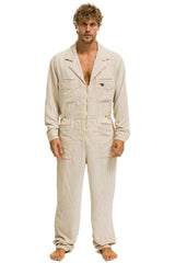 UNISEX CORDUROY FLIGHT SUIT - VINTAGE WHITE Flight Suit Aviator Nation