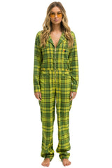 UNISEX PLAID FLIGHT SUIT - AVOCADO PLAID Flight Suit Aviator Nation