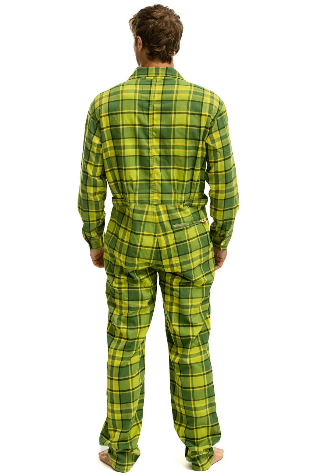 UNISEX PLAID FLIGHT SUIT - AVOCADO PLAID Flight Suit Aviator Nation