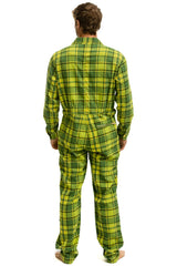 UNISEX PLAID FLIGHT SUIT - AVOCADO PLAID Flight Suit Aviator Nation