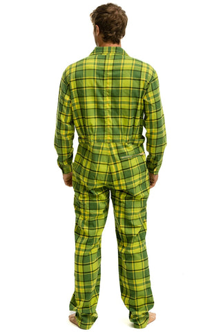 UNISEX PLAID FLIGHT SUIT - AVOCADO PLAID Flight Suit Aviator Nation