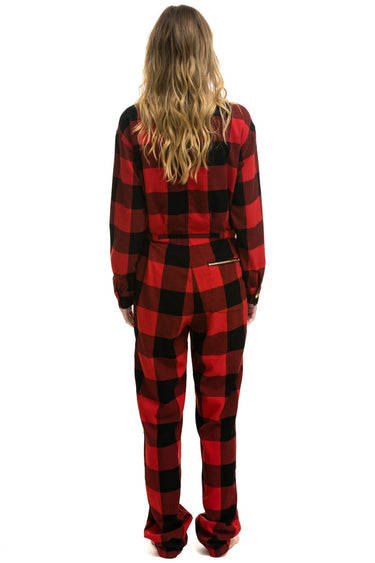 UNISEX PLAID FLIGHT SUIT - BUFFALO PLAID Flight Suit Aviator Nation