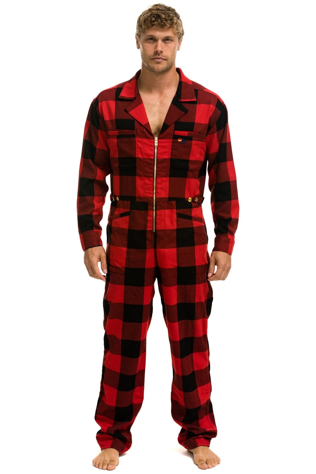 UNISEX PLAID FLIGHT SUIT - BUFFALO PLAID Flight Suit Aviator Nation