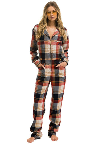 UNISEX PLAID FLIGHT SUIT - COWBOY PLAID Flight Suit Aviator Nation