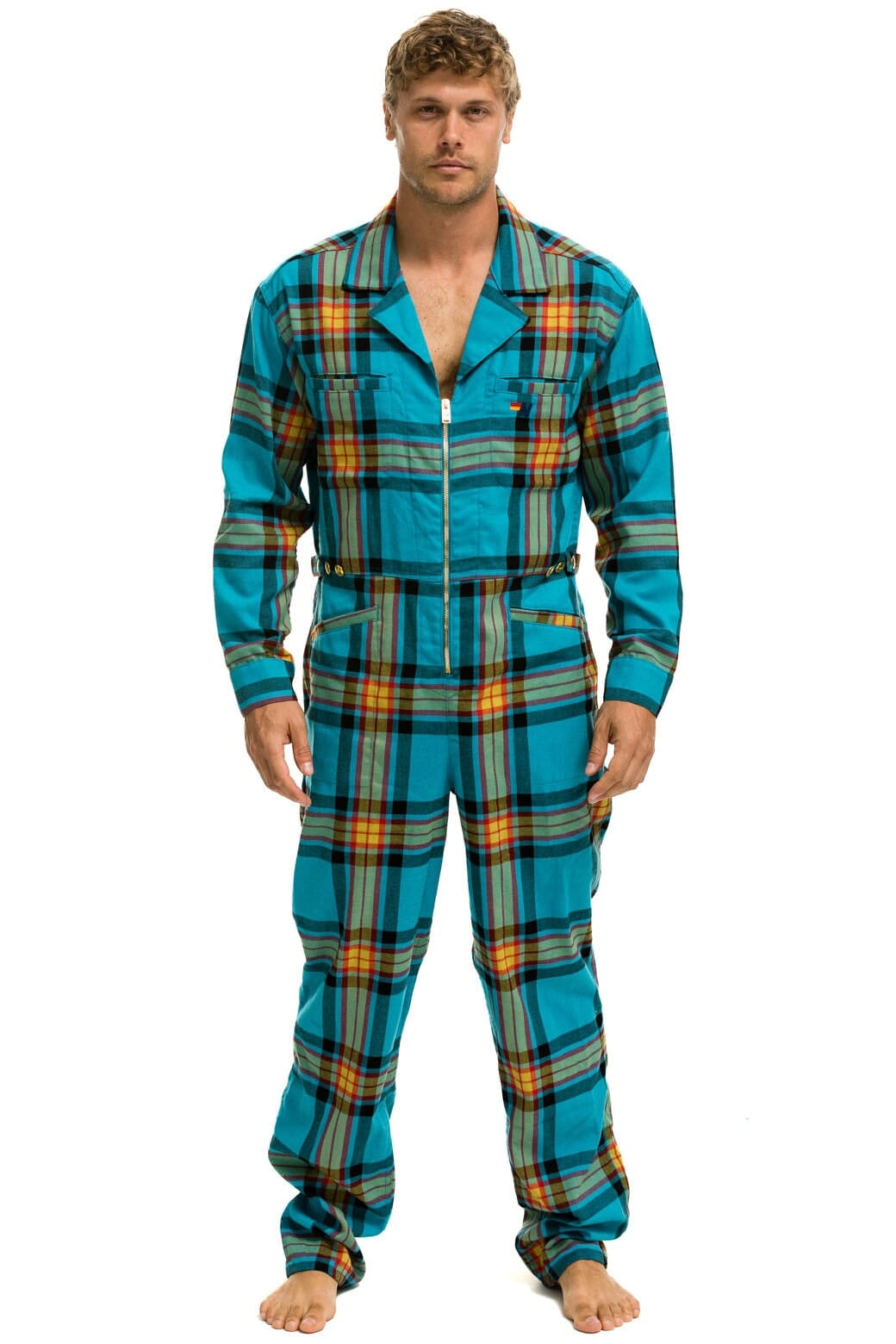 UNISEX PLAID FLIGHT SUIT - JACKSON PLAID Flight Suit Aviator Nation