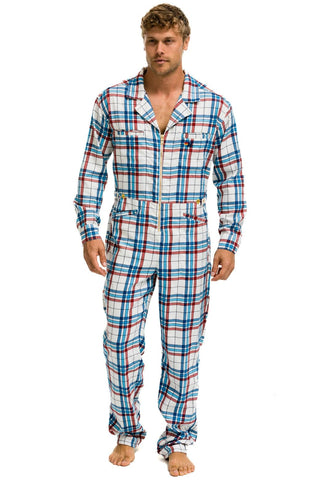 UNISEX PLAID FLIGHT SUIT - MONTAUK PLAID Flight Suit Aviator Nation