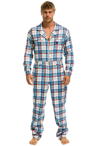 UNISEX PLAID FLIGHT SUIT - MONTAUK PLAID Flight Suit Aviator Nation