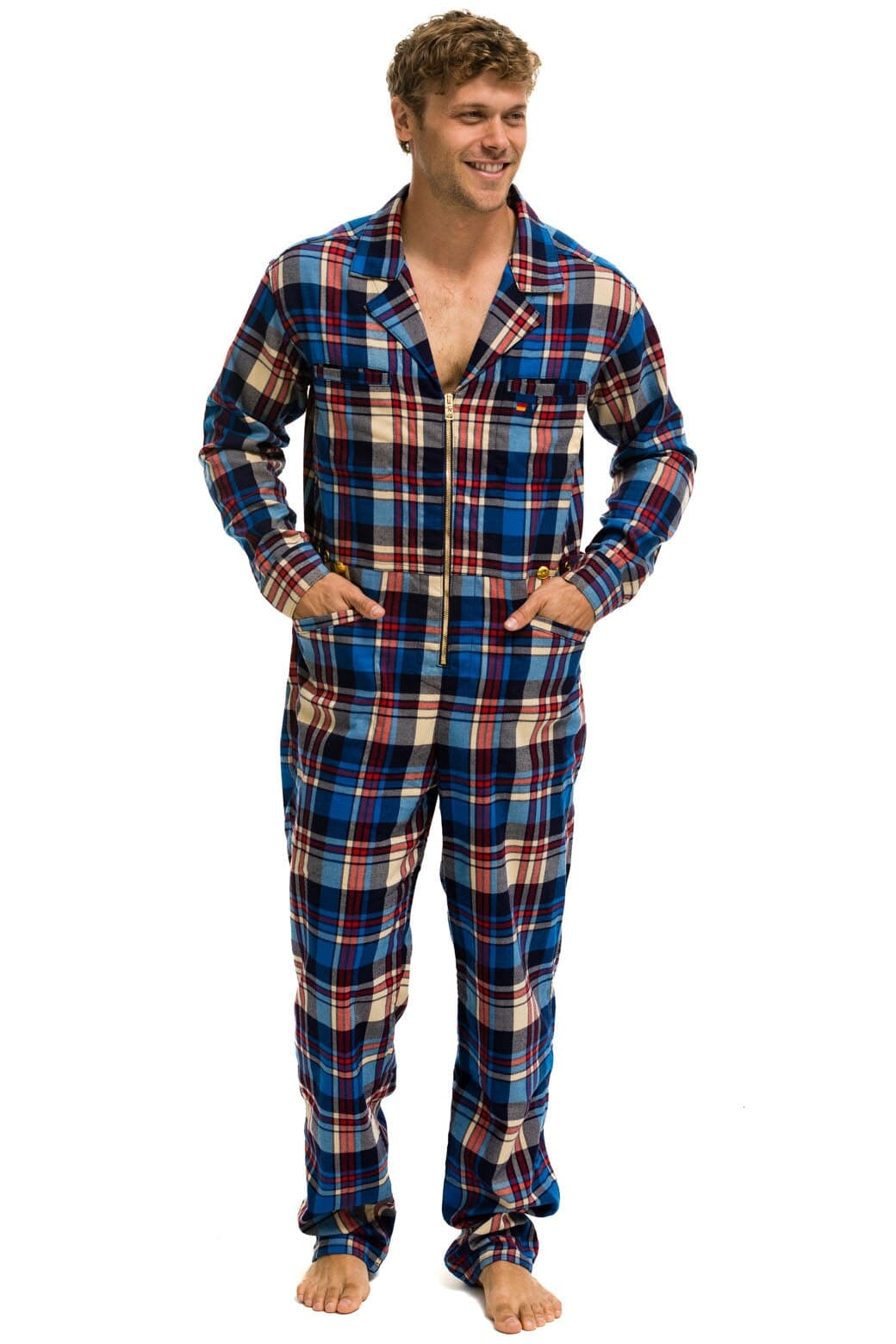 UNISEX PLAID FLIGHT SUIT - PATRIOT PLAID Flight Suit Aviator Nation