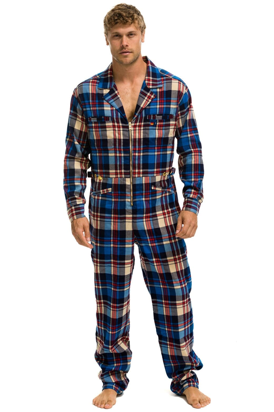 UNISEX PLAID FLIGHT SUIT - PATRIOT PLAID Flight Suit Aviator Nation