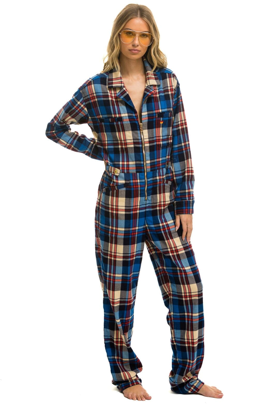 UNISEX PLAID FLIGHT SUIT - PATRIOT PLAID Flight Suit Aviator Nation