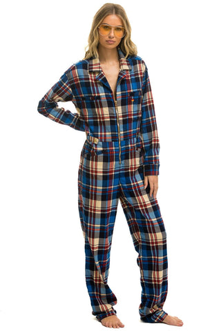UNISEX PLAID FLIGHT SUIT - PATRIOT PLAID Flight Suit Aviator Nation