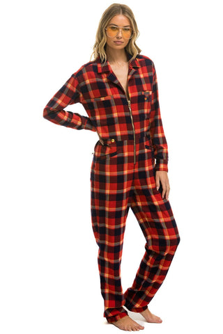 UNISEX PLAID FLIGHT SUIT - RUGBY PLAID Flight Suit Aviator Nation