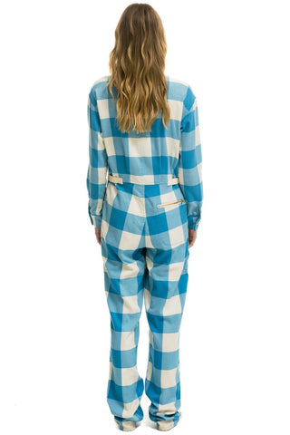 UNISEX PLAID FLIGHT SUIT - SKY PLAID Flight Suit Aviator Nation
