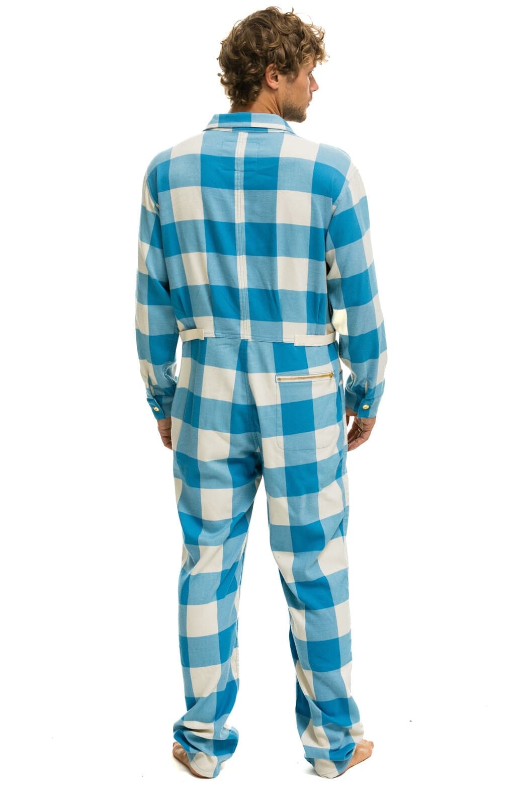 UNISEX PLAID FLIGHT SUIT - SKY PLAID Flight Suit Aviator Nation
