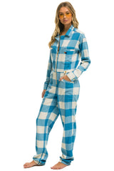 UNISEX PLAID FLIGHT SUIT - SKY PLAID Flight Suit Aviator Nation