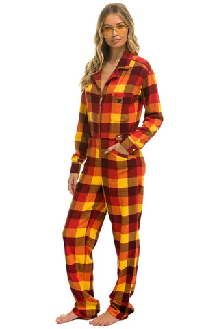 UNISEX PLAID FLIGHT SUIT - SURFY PLAID Flight Suit Aviator Nation