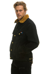 UNISEX RANCH SHERPA DENIM JACKET - VINTAGE BLACK Denim Jacket Aviator Nation