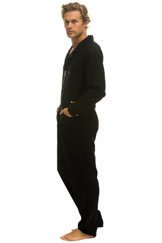 UNISEX TWILL FLIGHT SUIT - BLACK Flight Suit Aviator Nation