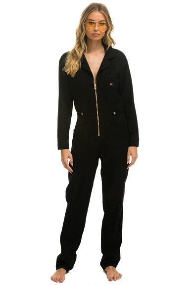 UNISEX TWILL FLIGHT SUIT - BLACK Flight Suit Aviator Nation