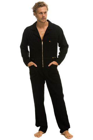UNISEX TWILL FLIGHT SUIT - BLACK Flight Suit Aviator Nation