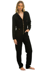 UNISEX TWILL FLIGHT SUIT - BLACK Flight Suit Aviator Nation