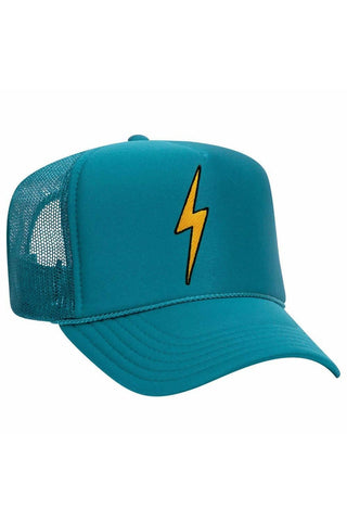 VINTAGE BOLT TRUCKER HAT HATS Aviator Nation OS JADE